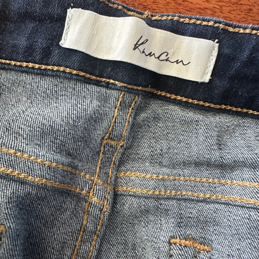 KanCan Distressed Dark Blue Skinny Jeans - Picture 2 of 5
